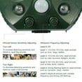1Pc Ultrasonic Animal Repeller Solar Powered Pest Repellent with Motion Sensor LED Flashing Lights IPX4