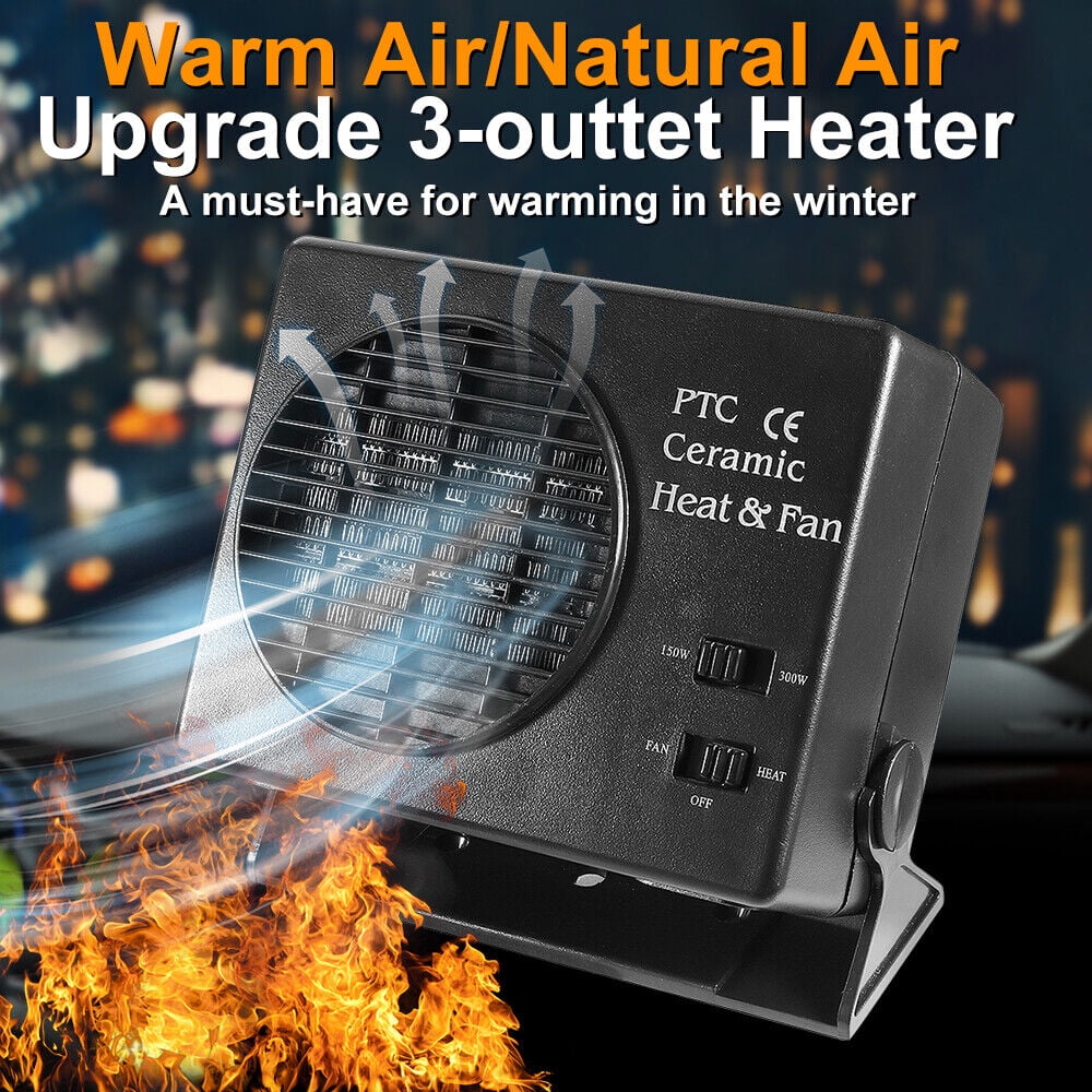 Auto Car Truck Fan Heater Portable Window Defroster 12V 300W For Vehicle