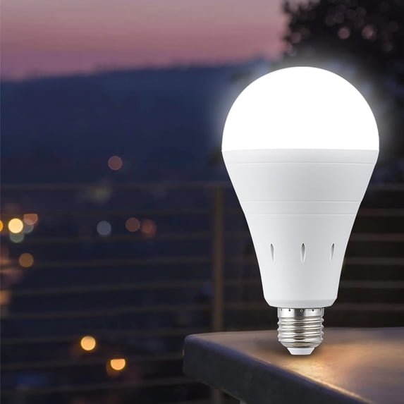 JahyElec Rechargeable Emergency Light Bulb 4 Pack for Power Outage Battery Operated Bulb