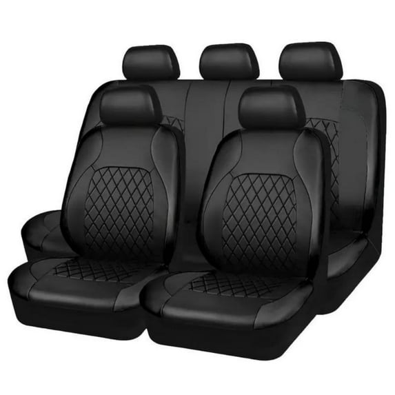 Car Seat Covers,9 Pack Universal Car Seat Protector Covers Full Set Airbag Compatible Breathable Fit for Cars Trucks(All Black)