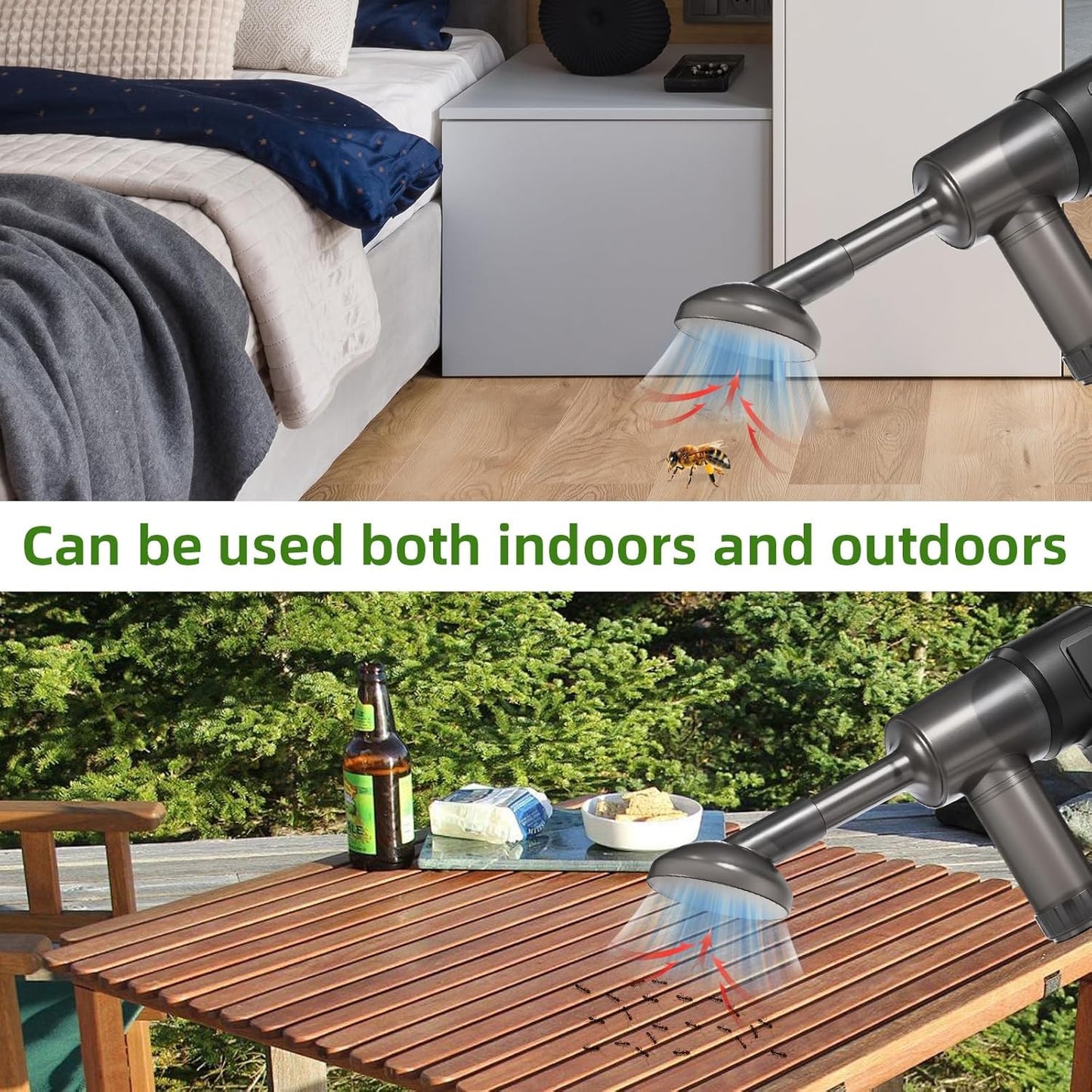 Bug Vacuum Catcher,Spider Killer Insect Catcher,Cordless Handheld Vacuum Cleaner for Car Bug Catcher Indoor with USB Rechargeable for Stink Bug,Moth,Spider Strong Suction Bug Sucker for Home